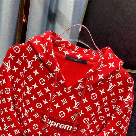 louis vuitton x supreme replica|supreme x Louis Vuitton hoodie.